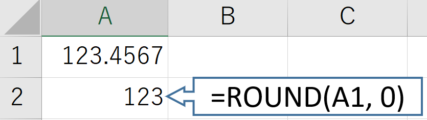 ExcelのROUND関数の使い方3
