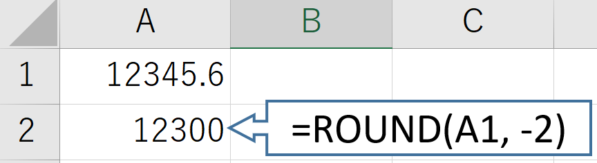 ExcelのROUND関数の使い方5